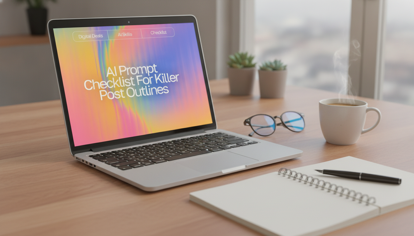AI Writing Checklist (Digital Download) for Clearer Drafts