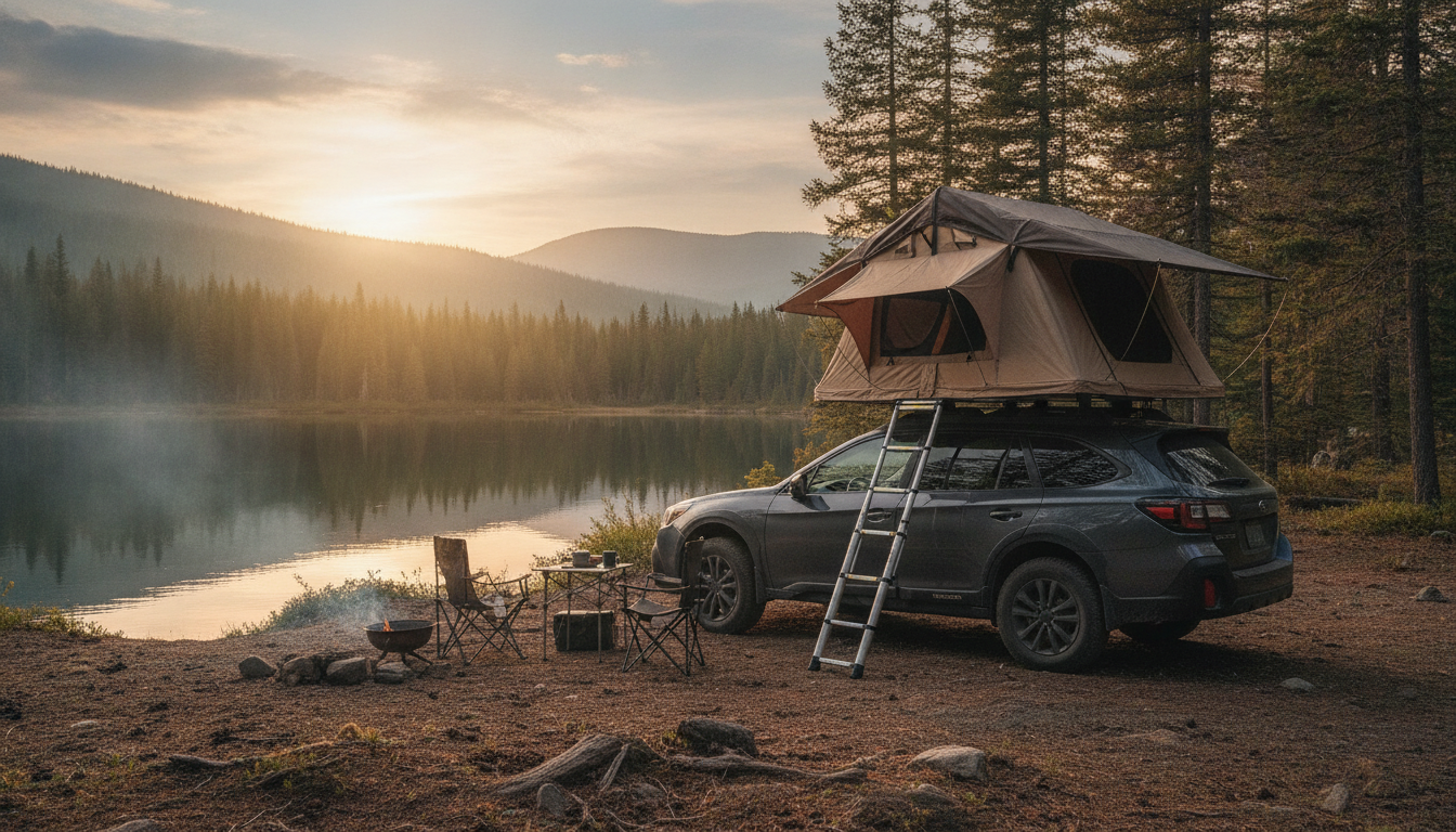 Deluxe All-Season Car Roof Top Tent: Fast Setup Comfort